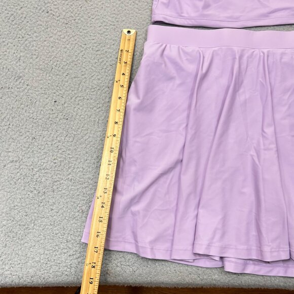 Honey Mark Swim Set 2XL Lavender Sugar Skort & Basil Wrap Top 2 Piece Set NEW - Picture 14 of 15